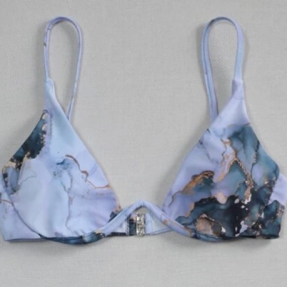 Blue Marbled Bikini - Picture 4 of 6